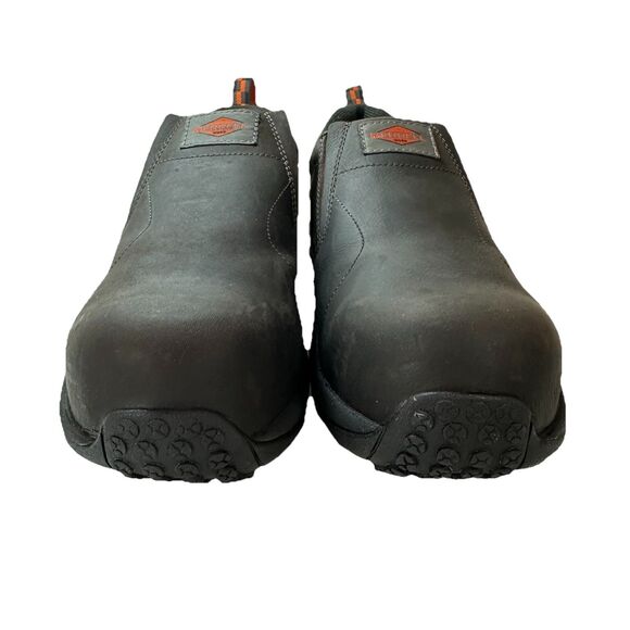 Merrell Jungle Moc Leather Comp Toe Work Shoe Men Size 10W 62044 Anti-Slip Brown - Picture 4 of 15